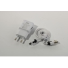 OLTO <WCH-4103> Зарядное устройство USB (Вх. AC100-240V, Вых. DC5V, 5W, USB,  кабель microUSB)