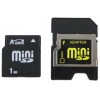 A-Data miniSecureDigital (miniSD) Memory Card 1Gb + miniSD-->SD Adapter