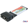 Express Card/34mm-> IEEE1394a 2 port Adapter (6pin+6pin)