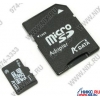 ADATA <microSDHC-4Gb Class6 + microSD-->SD Adapter> microSecureDigital High Capacity Memory Card