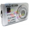 Nikon CoolPix S210 <Silver> (8.0Mpx, 38-114mm, 3x, F3.1-5.9, JPG, 52Mb + 0Mb SD, 2.5",USB, AV, Li-Ion)
