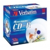 Диск CD-R Verbatim 700Mb 52x Jewel case (10шт) Printable (43325) (мин.кол.10)