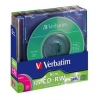 Диск CD-RW Verbatim 210Mb 12x 8cm Slim Color (5шт) 43555 (43555)