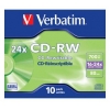 Диск CD-RW Verbatim 700Mb 16x-24x DataLife+ (10шт) 43192