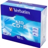 Диск CD-R Verbatim 700Mb 52x Slim case (10шт) (43342) (мин.кол.10)