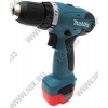 Makita <6261DWPE> Аккум. дрель-шуруповерт (22.6 Нм, 1300 об/мин, 9.6V, 1300 мАч 2xNiCd, 2  скорости, кейс)