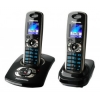 Р/Телефон Dect Panasonic KIT-KX-TG8322RUB-P (черный, автоответчик, 3 трубки)