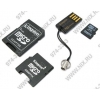 Kingston <MBLYG2/8GB>  (microSDHC) Memory Card 8Gb Class4+ microSD-->SD+ microSD-->miniSD Adapters + USB-microSD