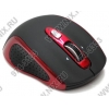 OKLICK Wireless Laser Mouse <404SW> <Red&Black> (RTL) USB 6btn+Roll,  уменьшенная <062200>