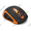 OKLICK Wireless Laser Mouse <404SW> <Orange&Black> (RTL) USB  6btn+Roll, уменьшенная <062210>