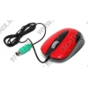 OKLICK Optical Mouse <151M> <Red&Black> (RTL) PS/2  3btn+Roll <895750>
