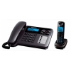 Р/Телефон Dect Panasonic KX-TG6461RUT (темно-серый металлик, трубка + пров.телефон, автоответчик)