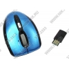 OKLICK Wireless Optical Mouse <820M> <Blue> (RTL) USB 4btn+Roll, уменьшенная <84498-Blue>