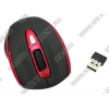 OKLICK Wireless Optical Mouse <404MW Lite> <Red&Black> (RTL) USB 4btn+Roll,  уменьшенная <33425>