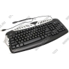Клавиатура Kreolz KP-310Ub Silver&Black  <USB> 103КЛ+32КЛ М/Мед+Roll
