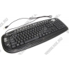 Клавиатура Kreolz KP-338Ub Black <USB> 104КЛ+26КЛ М/Мед+Roll