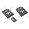 Kingston <SDC10/16GB>  microSDHC Memory Card 16Gb Class10  +  microSD-->SD  Adapter