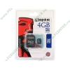Карта памяти 4ГБ Kingston "SDC4/4GB" Micro SecureDigital Card HC Class4 + адаптер 