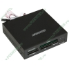 Устройство чтения карт памяти CF/MD/MMC/SDHC/MicroSD/MS/xD Microsonic "CR09BT", в 3.5" отсек, сет. адаптер Bluetooth, черный (USB2.0) (oem)