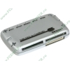 Устройство чтения карт памяти CF/MD/SM/xD/MMC/SD/MS ORIENT "CR-ALL-03", mini, внешн., серебр. (USB2.0) (ret)