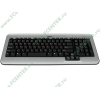 Клавиатура BTC "5545URF", 101+12кн., беспров., серебр.-черный + оптич.мышь, беспров. (USB) (ret)