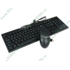 Комплект клавиатура + мышь BTC "AB5109", антибактер., чёрный (USB) (ret)