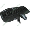 Комплект клавиатура + мышь Logitech "Cordless Desktop Wave", беспров., эрг., черный (USB) (ret)
