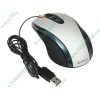 "Мышь" A4Tech "Glaser Mouse X6-70D" оптич., 6кн.+скр., серебр.-черный (USB) (ret)