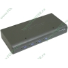 Переключатель KVM на 4 ПК TRENDnet "TK-423K" монитор (D-Sub), клавиатура (PS/2, USB), мышь (PS/2, USB), микрофон, колонки) + комплект кабелей (1.2м) 