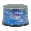 Диск DVD+R 4.7ГБ 16x TDK "DVD+R47CBED50" пласт.коробка, на шпинделе (50шт./уп.) 