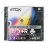 Диск DVD+R 4.7ГБ 16x TDK "DVD+R47PWWED" Extra Fine Matt Photo PRINTABLE 