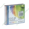 Диск DVD-R 4.7ГБ 16x TDK Slim (5шт./уп., цвет.) 