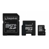 Карта памяти MicroSDHC 16GB Kingston Class10 + 2 Adapters <SDC10/16GB-2ADP>