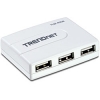 Контроллер Trendnet TU2-400E  4 port ext USB2.0 hub без БП (БП опционально)