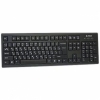 Клавиатура A4Tech KR-85, PS/2 (черный) влагоуст. обтекаемая форма клавиш