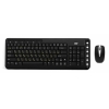 Клавиатура + мышь BTC 6309 URF. USB черная компактная тонкая