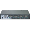 KВM коммутатор Trendnet TK-404KR 4-х портовый стоечный  DVI  коммутатор КВМ с аудио (с кабелями)