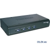 KВM коммутатор Trendnet TK-423K (4 портовый USB/PS2 КВМ коммутатор c аудио)