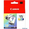 Картридж Canon BCI-15Color для BJ-I70. Двойная упаковка. Цветная. 100 страниц. (8191A002)