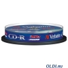Диски CD-R 80min 700Mb Verbatim  52x  10 шт  Cake Box  DL  <43437>