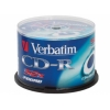 Диски CD-R 80min 700Mb Verbatim  52x  50 шт  Cake Box  <43351\43711>