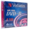 Диски DVD-R 8.5Gb Verbatim 4х  Jewel  Dual layer  <43543\542>