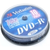 Диски DVD-R 4.7Gb Verbatim 16х  10 шт  Cake Box  <43523>