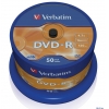 Диски DVD-R 4.7Gb Verbatim 16х  50 шт  Cake Box  <43548>