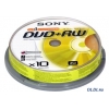 Диски DVD+RW 4.7Gb Sony 4x  10 шт  Cake Box