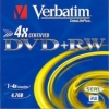 Диск   DVD+RW 4.7Gb Verbatim 4x  Slim  <43636\297>
