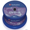 Диски DVD+R 4.7Gb Verbatim 16x  50 шт  Cake Box  <43550>