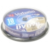 Диски DVD+R 4.7Gb Verbatim 16x  10 шт  Cake Box  LIGHTSCRIBE  <43576>