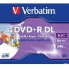 Диск DVD+R 8.5Gb Verbatim 8x  Jewel   Dual Layer  ink print <43665\664>