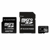 Карта памяти MicroSDHC 4GB Silicon Power Class4 + 2 Adapters (SP004GBSTH004V30)